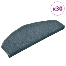 (dark green, 65 x 24 x 4 cm/ 30 pcs) vidaXL Carpet Stair Treads Dark Green Stair Step Rug Protection Home Decor
