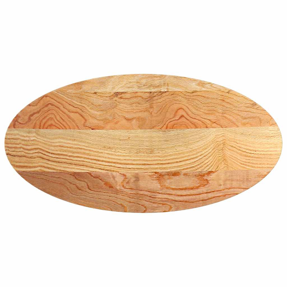 (120 x 60 x 2 cm) vidaXL Table Top Light Brown 100x50x4 cm Solid Wood Oak Oval coffee table top