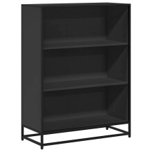 (black, 80.5 cm) vidaXL Book Cabinet Brown Oak 60x35x107.5 cm Engineered Wood bookcase