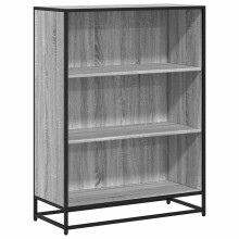 (grey sonoma, 80.5 cm) vidaXL Book Cabinet Brown Oak 60x35x107.5 cm Engineered Wood bookcase