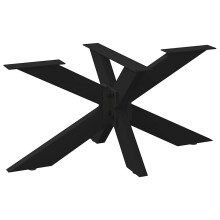 (black, 98 x 58 x (42-43) cm) vidaXL Dining Table Legs Spider Shape Desk Legs Furniture Legs 2 pcs Steel