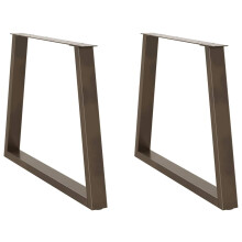 (100 x (72-73.3) cm/ 2 pcs) vidaXL Coffee Table Legs V-Shape Desk Legs Furniture Legs Bar Stand DIY Steel