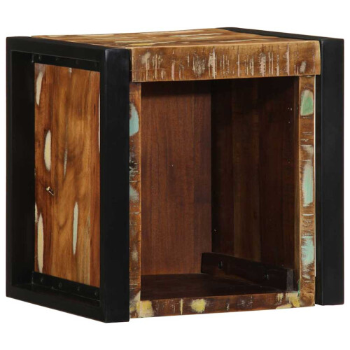 VidaXL (multicolour) vidaXL Bedside Cabinet 40x35x40 cm Solid Rough Wood Mango bedside table 2