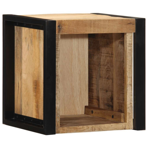 VidaXL (brown) vidaXL Bedside Cabinet 40x35x40 cm Solid Rough Wood Mango bedside table 1