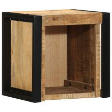 (brown) vidaXL Bedside Cabinet 40x35x40 cm Solid Rough Wood Mango bedside table