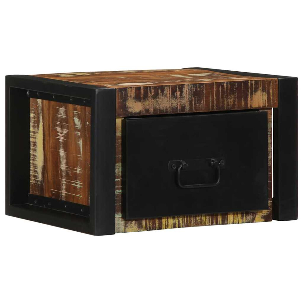 Vidaxl (1 Pcs) Bedside Cabinets 2 Pcs Multicolour 40X35x25 Cm Solid Wood Reclaimed