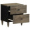 VidaXL (2 pcs) vidaXL Bedside Cabinets 2 pcs Light Grey 40x33x46 cm Solid Wood Mango 3