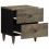 VidaXL (1 pcs) vidaXL Bedside Cabinets 2 pcs Light Grey 40x33x46 cm Solid Wood Mango 2