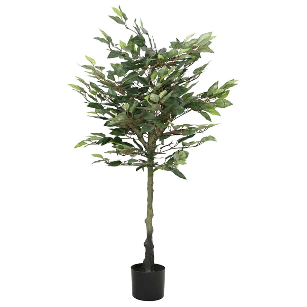 (130 cm) vidaXL Artificial Ficus Tree 480 Leaves 130 Cm Green Artificial Plant