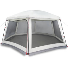 (grey, 618 x 532 cm) vidaXL Pool Tent with Removable Fly & Mesh Walls Azure Blue 618x532 cm