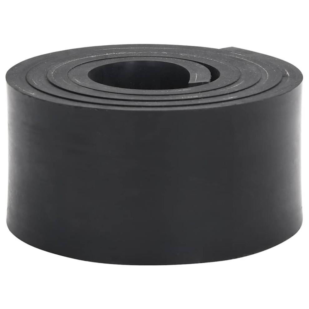 Vidaxl (180 X 8 X 1 Cm) Rubber Edge For Snow Plow Replacement Snow Plow Cutting Edge Black