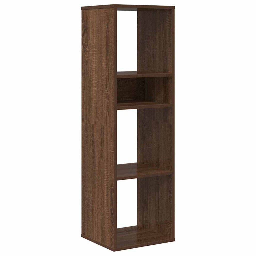 Vidaxl (Brown Oak) Book Cabinet Highboard Book Rack Display Storage Shelf Engineered Wood