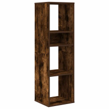 (smoked oak) vidaXL Book Cabinet Highboard Book Rack Display Storage Shelf Engineered Wood