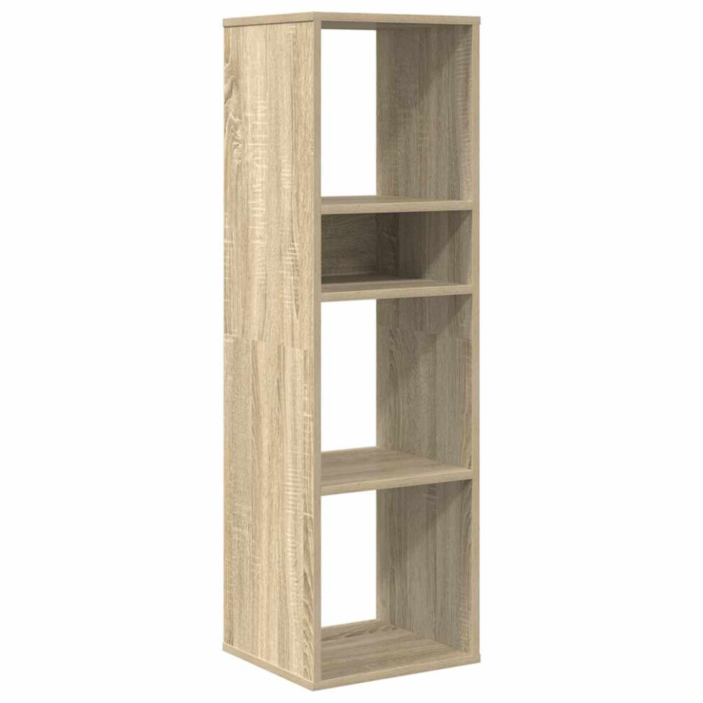 Vidaxl (Sonoma Oak) Book Cabinet Highboard Book Rack Display Storage Shelf Engineered Wood