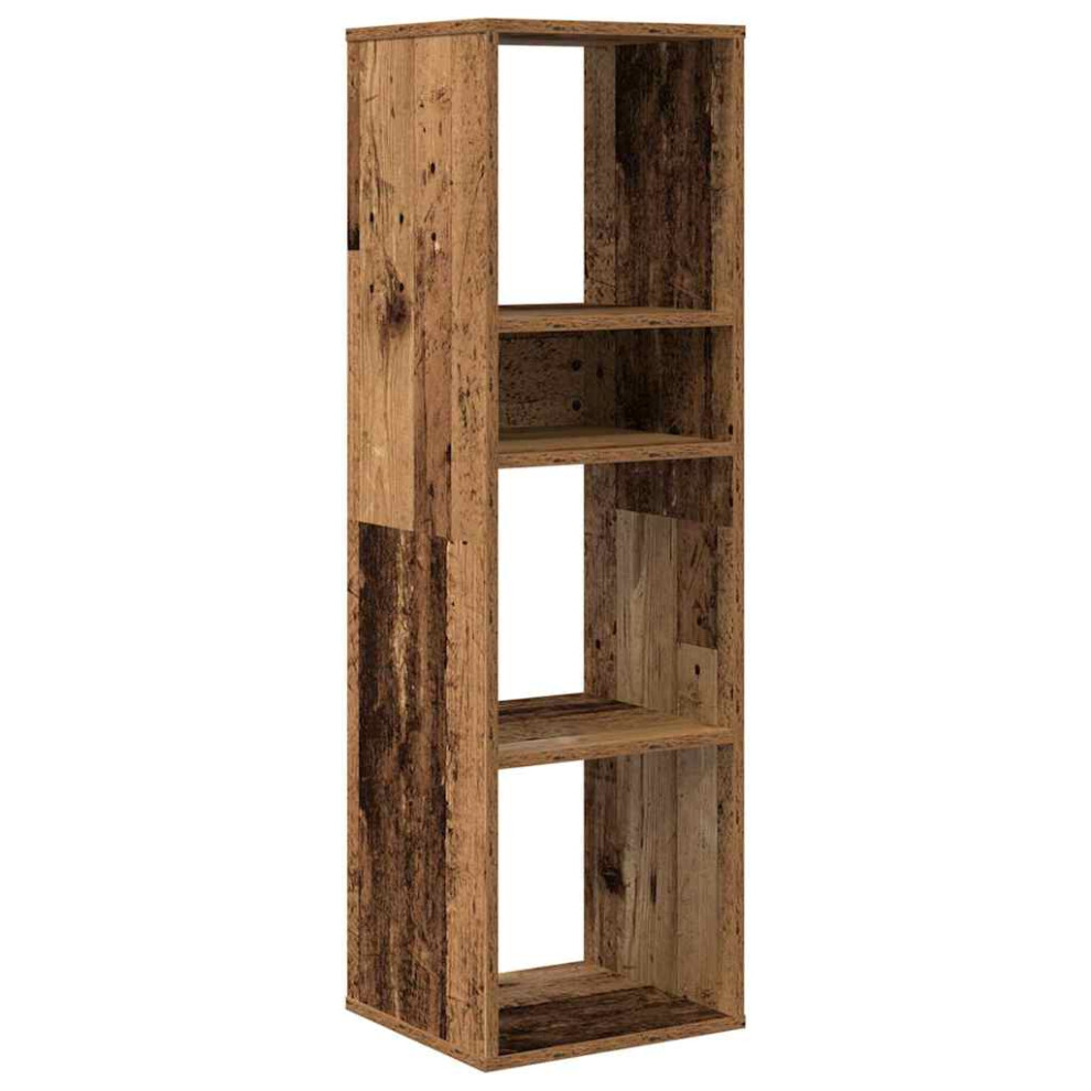 (old wood) vidaXL Book Cabinet Highboard Book Rack Display Storage Shelf Engineered Wood