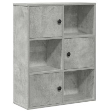 (concrete grey, 76.5 cm/ 60 cm) vidaXL Bookcase Bookshelf Cabinet Storage Shelf Book Stand Engineered Wood
