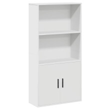 (white) vidaXL Bookcase Sonoma Oak 60x24x120 cm Engineered Wood bookshelf book case