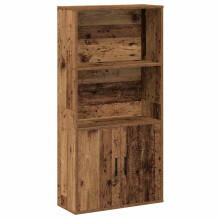 (old wood) vidaXL Bookcase Sonoma Oak 60x24x120 cm Engineered Wood bookshelf book case