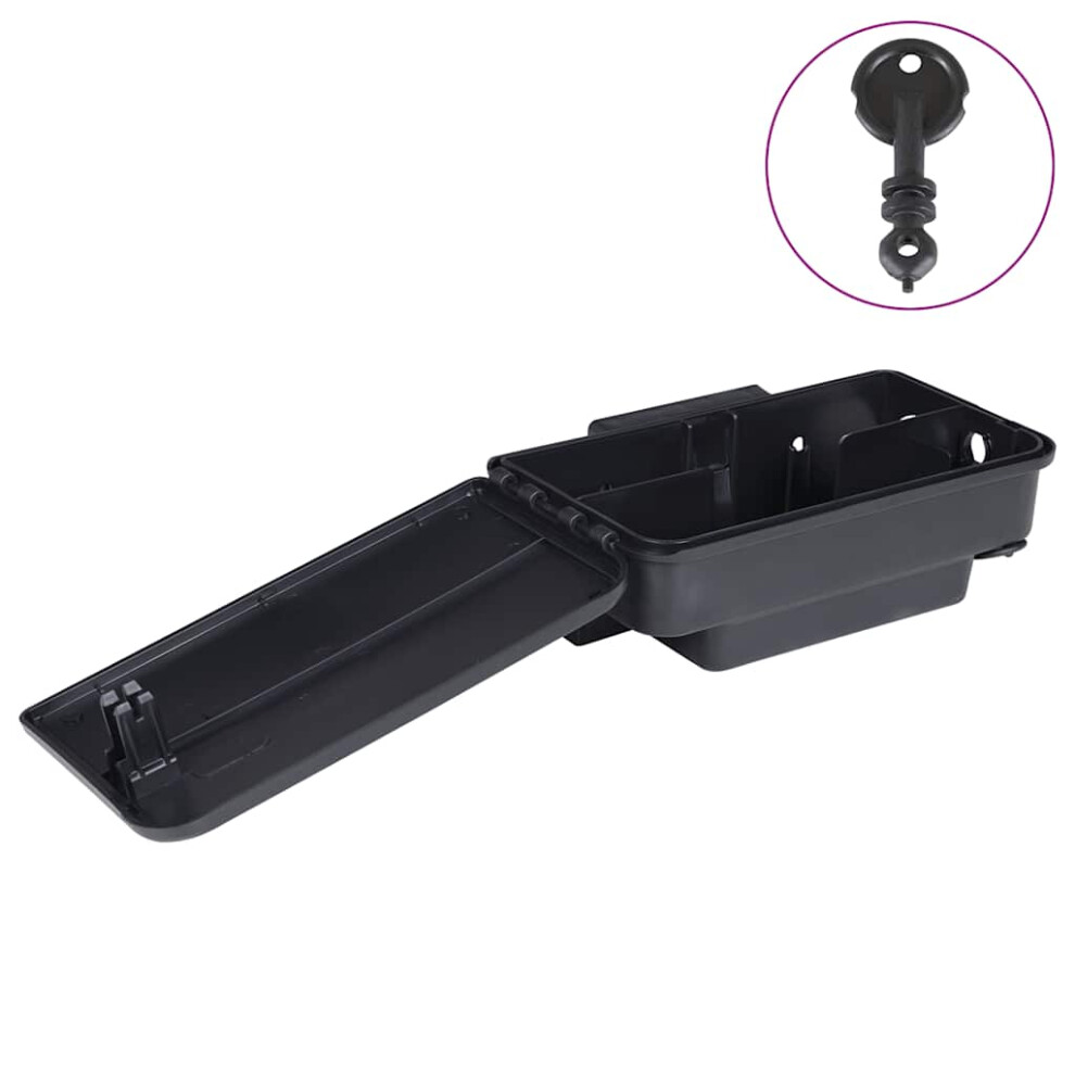 (12 pcs) vidaXL Mouse Traps 6 pcs Black 22x12.5x7.5 cm rat box mouse bait rat bait box