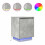 VidaXL (concrete grey) vidaXL Bedside Cabinets with LED Lights 2 pcs Brown Oak 38x34x50 cm 2