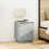VidaXL (concrete grey) vidaXL Bedside Cabinets with LED Lights 2 pcs Brown Oak 38x34x50 cm 5