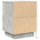 VidaXL (concrete grey) vidaXL Bedside Cabinets with LED Lights 2 pcs Brown Oak 38x34x50 cm 10