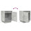 VidaXL (concrete grey) vidaXL Bedside Cabinets with LED Lights 2 pcs Brown Oak 38x34x50 cm 11