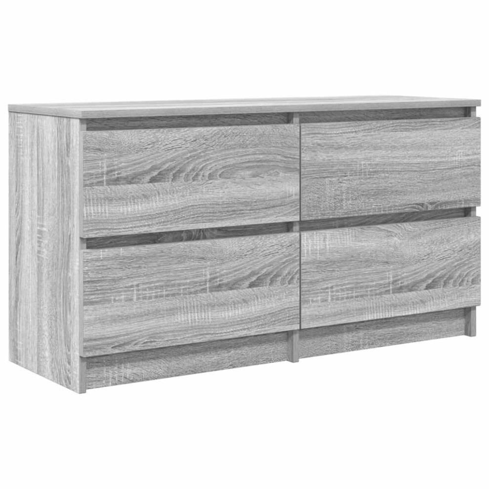 Vidaxl (Grey Sonoma) Tv Cabinet Black 100X35x54 Cm Engineered Wood Tv Stand Tv Sideboard