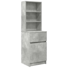 (concrete grey) vidaXL Bedside Cabinet Grey Sonoma 39x35x125 cm Engineered Wood bedside table
