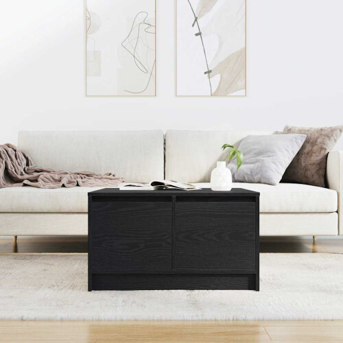 VidaXL vidaXL Couchtisch mit Schubladen Schwarz Eichen-Optik 70,5x70x40 cm 2