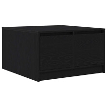 vidaXL Couchtisch mit Schubladen Schwarz Eichen-Optik 70,5x70x40 cm