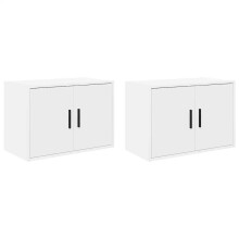 (white, 60 x 30 x 41 cm/ 2 pcs) vidaXL Garage Wall Cabinet Concrete Grey Engineered Wood cabinet