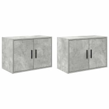 (concrete grey, 60 x 30 x 41 cm/ 2 pcs) vidaXL Garage Wall Cabinet Concrete Grey Engineered Wood cabinet