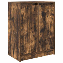 (smoked oak) vidaXL Shoe Cabinet Smoked Oak 57x34x76 cm Engineered Wood shoe rack