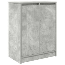 (concrete grey) vidaXL Shoe Cabinet Smoked Oak 57x34x76 cm Engineered Wood shoe rack