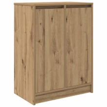 (artisan oak) vidaXL Shoe Cabinet Smoked Oak 57x34x76 cm Engineered Wood shoe rack