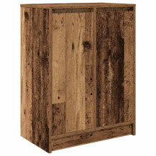 (old wood) vidaXL Shoe Cabinet Smoked Oak 57x34x76 cm Engineered Wood shoe rack