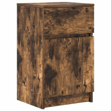 (smoked oak, 1 pcs) vidaXL Bedside Cabinet Grey Sonoma 39x35x65 cm Engineered Wood bedside table