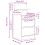 VidaXL vidaXL Nachttisch mit 2 Schubladen Sonoma-Eiche 38x34x80 cm 4