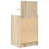 VidaXL vidaXL Nachttisch mit 2 Schubladen Sonoma-Eiche 38x34x80 cm 8