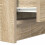 VidaXL vidaXL Nachttisch mit 2 Schubladen Sonoma-Eiche 38x34x80 cm 10