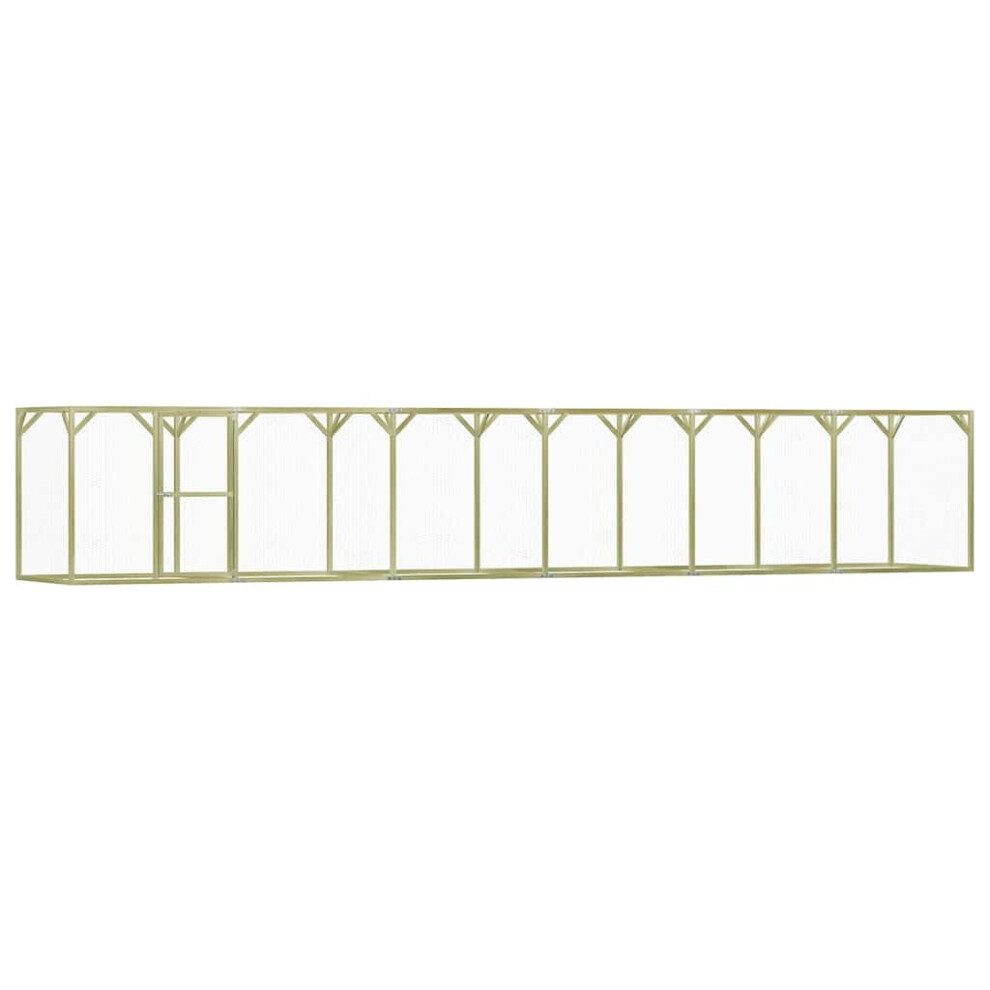 vidaXL Chicken Cage Outdoor Chicken Run Cage Chicken Coop Hen House Steel