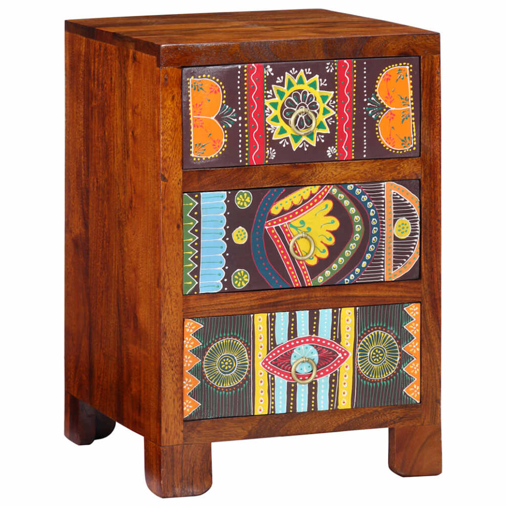 vidaXL Bedside Cabinet 40x40x60 Cm Solid Wood Acacia Bedside Table Nightstand