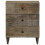 VidaXL vidaXL Bedside Cabinet Light Grey 50x33x60 cm Solid Wood Mango bedside table 2