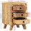 VidaXL vidaXL Bedside Cabinet 37x32x50 cm Solid Wood Rough Mango bedside table 4