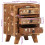 VidaXL vidaXL Bedside Cabinet 37x32x50 cm Solid Wood Reclaimed bedside table 11
