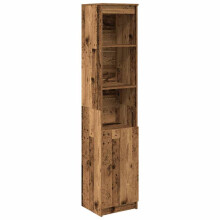 (old wood, 37.5 cm) vidaXL Highboard Black Oak 37.5x35x180 cm Engineered Wood cabinet side cabinet