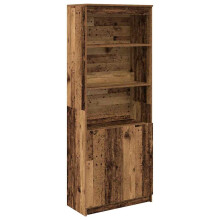 (old wood, 70 cm) vidaXL Highboard Black Oak 37.5x35x180 cm Engineered Wood cabinet side cabinet