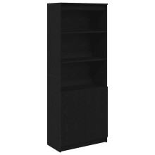 (black, 70 cm) vidaXL Highboard Black Oak 37.5x35x180 cm Engineered Wood cabinet side cabinet