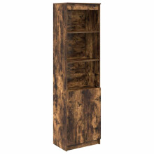 (smoked oak, 50 cm) vidaXL Highboard Black Oak 37.5x35x180 cm Engineered Wood cabinet side cabinet
